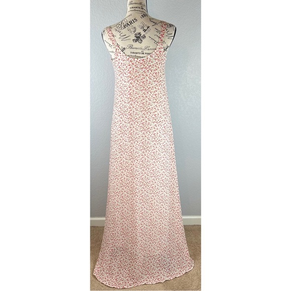 Mickey & Jenny Y2K / 90’s Ditsy Floral Print Maxi Sundress, size XS - Picture 5 of 8